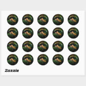 Sticker Rond Bogue crème à beurre (Feuille)