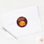 Sticker Rond Bogue d'Halloween (Enveloppe)