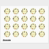 STICKER ROND BOGUES (Feuille)