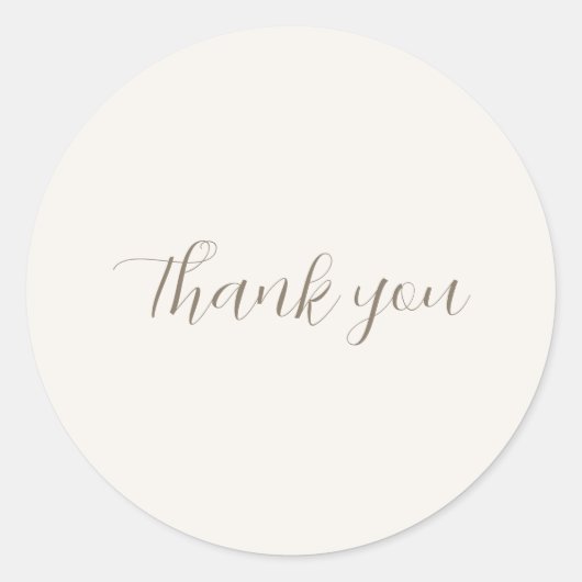 Sticker Rond Bogues florales modernes Merci boisé (Devant)