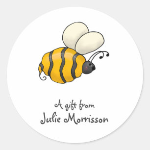 Sticker Rond Boguets de jardin · Bourdon