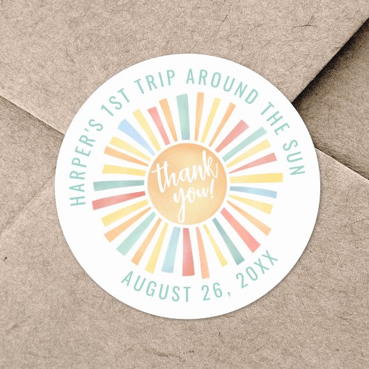 Sticker Rond Boho 1er Tour du Soleil