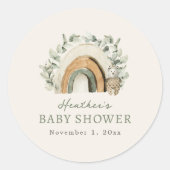 Sticker Rond Boho Arc-en-ciel (Devant)