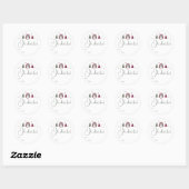 Sticker Rond Boho Arc En Ciel & Coeurs Oh Quel Amusement À Part (Feuille)