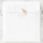 Sticker Rond Boho Beige Merci Faveur de Baby Shower de Mariage (Sac)