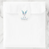 Sticker Rond Boho Chic Bohème Flèches Fleur Fête (Sac)