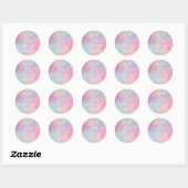Sticker Rond Boho Chic Crossés Flèches Pastel Polygonal Bohème (Feuille)