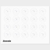 Sticker Rond Boho Chic Dusty Purple Nous Faisons Enveloppe Phoq (Feuille)