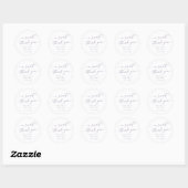 Sticker Rond Boho Chic Dusty Purple Un Merci Doux Favoriser (Feuille)