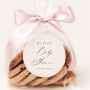 Sticker Rond Boho Earth Tone Baby shower