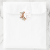 Sticker Rond Boho Floral Merci de la Lune (Sac)