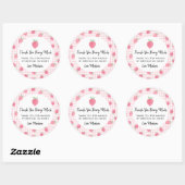 Sticker Rond Boho fraise Berry Sweet Anniversaire (Feuille)