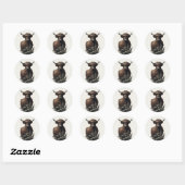 Sticker Rond Boho Highland (Feuille)