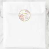 Sticker Rond Boho Love prépare la Mariée Merci (Sac)
