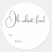 Sticker Rond Boho Moderne Oh Quel Amusant De (Devant)