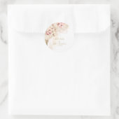 Sticker Rond Boho Oasis Mariage Floral ID959 (Sac)