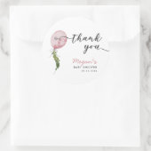 Sticker Rond Boho Pink Balloon Garland Baby shower Favoriser (Sac)