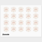 Sticker Rond Boho Rainbow n'est pas elle un Merci magnifique (Feuille)