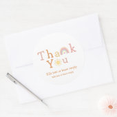 Sticker Rond Boho Rainbow Sunshine Merci Classic Round Stic (Enveloppe)