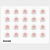 Sticker Rond Boho Retro Sun Shine (Feuille)