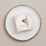 Sticker Rond Boho Rustic Earthy Nature Fête des mariées botaniq<br><div class="desc">Autocollant rond classique Boho Rustique Earthy Nature Fête des mariées botanique</div>