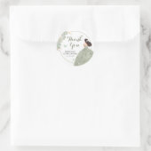 Sticker Rond Boho Sage Green Quinceañera Merci (Sac)