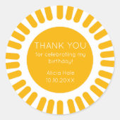 Sticker Rond Boho Sun (Devant)