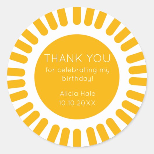 Sticker Rond Boho Sun (Devant)