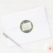 Sticker Rond Boho Sunflower Sage Mariage de verdure (Enveloppe)