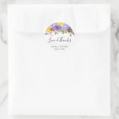 Sticker Rond Boho Watercolor Mariage (Sac)