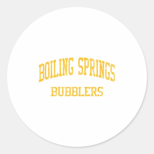 Sticker Rond Boiling Springs High School Hs Boiling Springs Pa  (Devant)