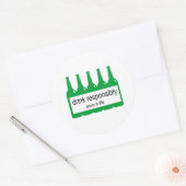 Sticker Rond Boire de manière responsable - Sauver une vie (Enveloppe)