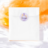 Sticker Rond Boire des sorcières pourpre potion d'aquarelle