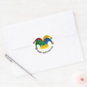 Sticker Rond Boire Jesters April Fools Day (Enveloppe)