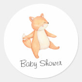 Sticker Rond Bois Animaux Danser Pique-nique Forêt (Devant)