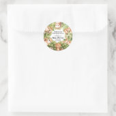 Sticker Rond Bois Charmante Forêt Amis bébé Garçon Douche (Sac)