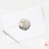 Sticker Rond Bois forestier Merci (Enveloppe)