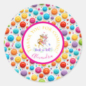 Sticker Rond Bois mignon Cher Dansant Rock-n-Roll violet (Devant)