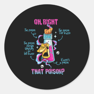 Sticker Rond Bois-moi oh juste que c'est Ison-llama drôle vinta