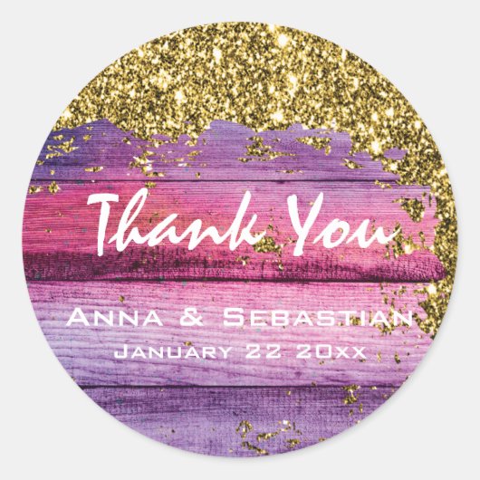 Sticker Rond *~* Bois vieilli en mauvais état AP49 Générique de (Devant)