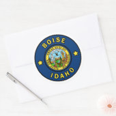 Sticker Rond Boise Idaho (Enveloppe)