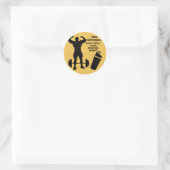 Sticker Rond Boisson Responsibly Don't Spill Your Proteine Shak (Sac)