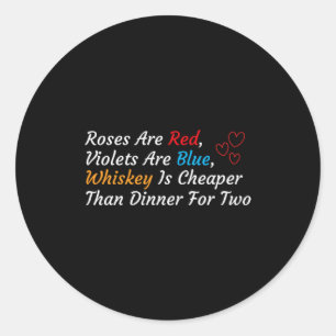 Sticker Rond Boisson Saint-Valentin Anti Saint-Valentin Anti Va
