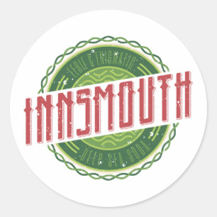 Sticker Rond Boisson Soda Lovecraft Innsmouth Soda Soft