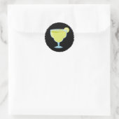 Sticker Rond Boisson verte Margarita (Sac)