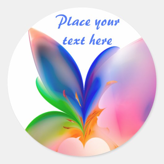 Sticker Rond Boîte cadeau Big Bow (Devant)