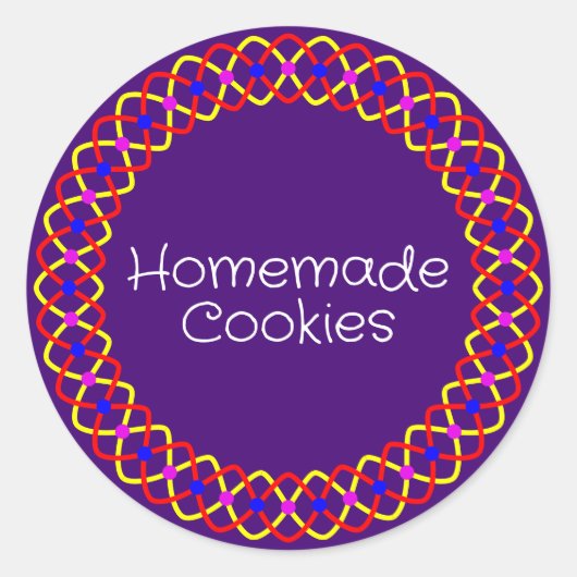 Sticker Rond Boite de boulangerie Diwali (Devant)