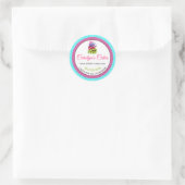 Sticker Rond Boite de boulangerie Whimsical Cake Packaging (Sac)