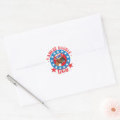 Sticker Rond Boîte patriotique (Enveloppe)