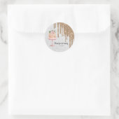 Sticker Rond Boites de gâteau Mariage d'anniversaire (Sac)